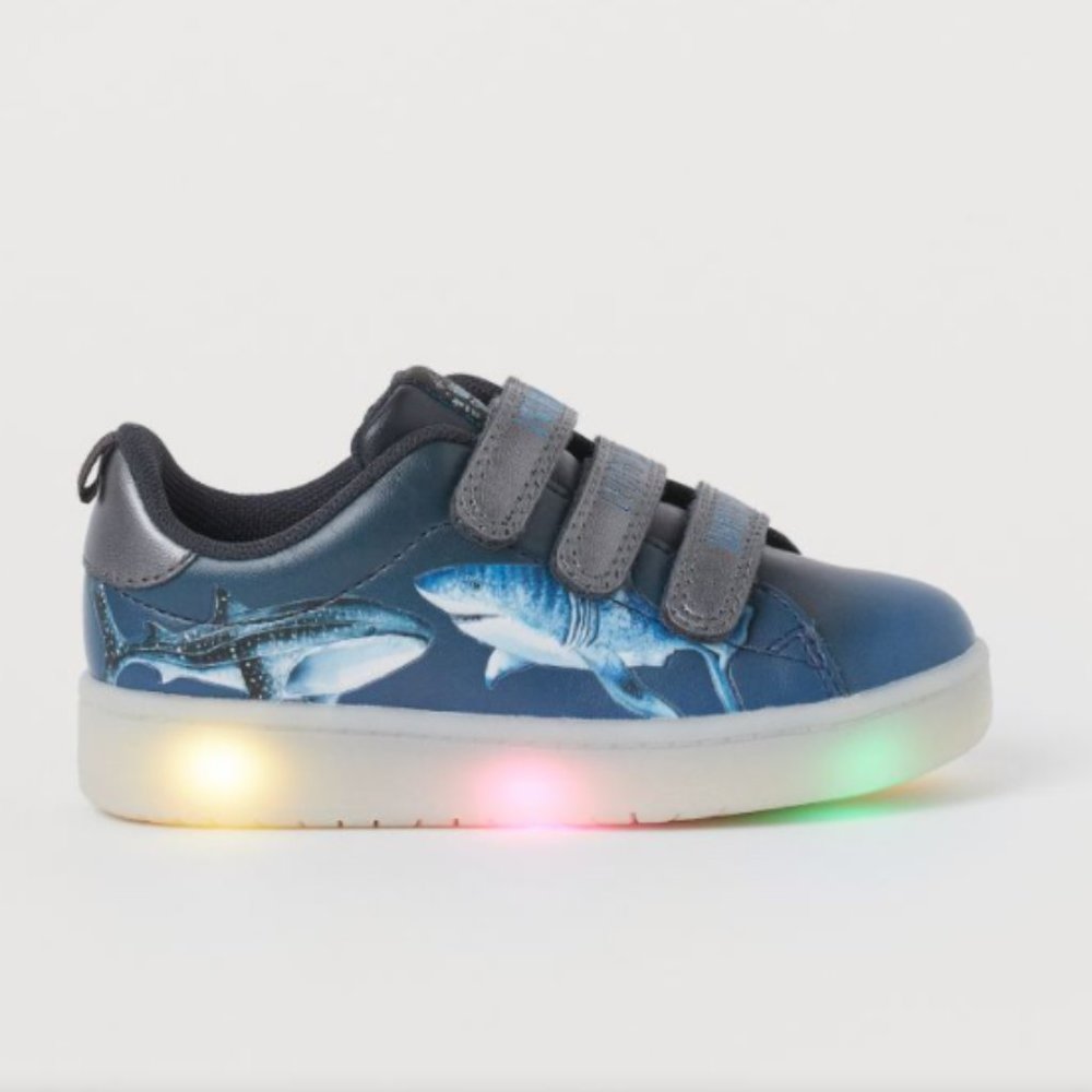K. KIJAK x H&M LED Light Up Blue Shark Sneakers